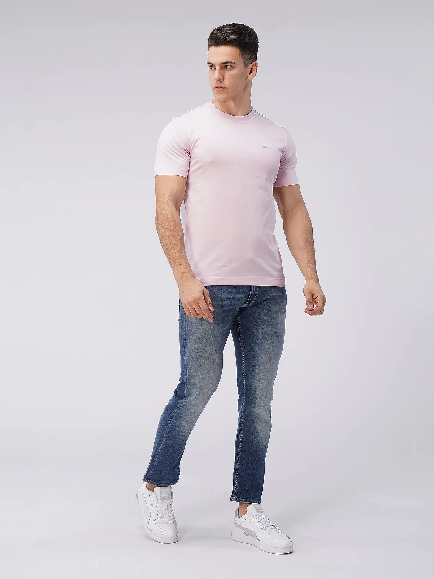 BOSS |  T-Shirt Regular Fit THOMPSON | rosa